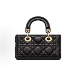 DIOR Lady D-Joy handbag, shoulder bag, crossbody bag, handbag, Super mini women\'s black style